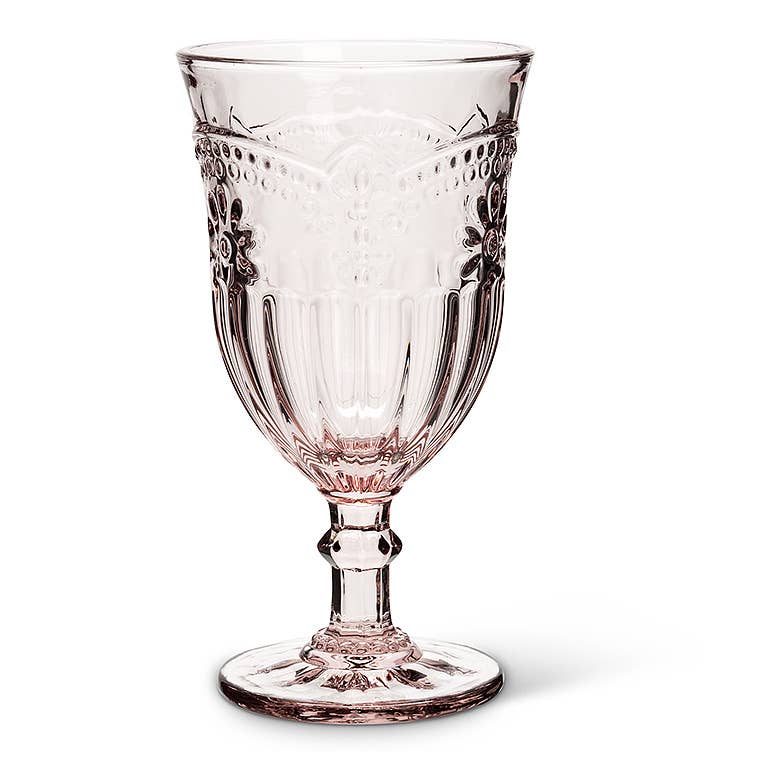 ABBOTT/ FLOWER WINE GLASS/JAMES BY JIMMY DELAURENTIS