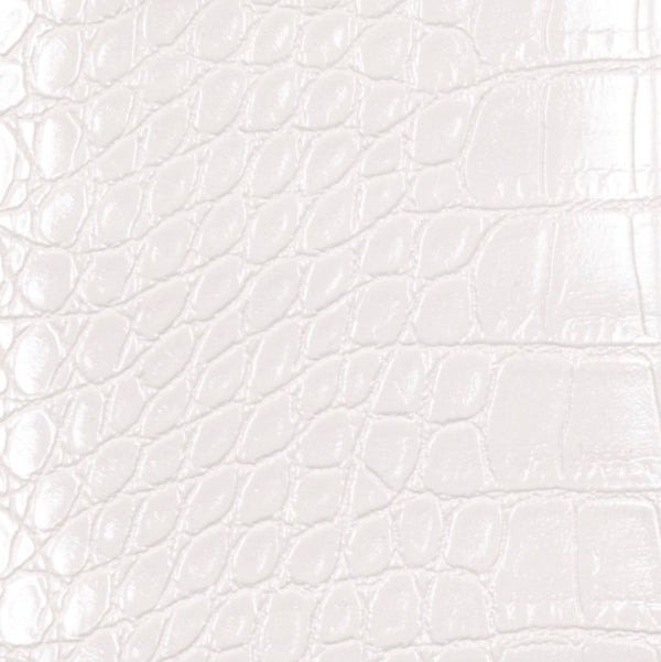 Faux Croc in Pearl