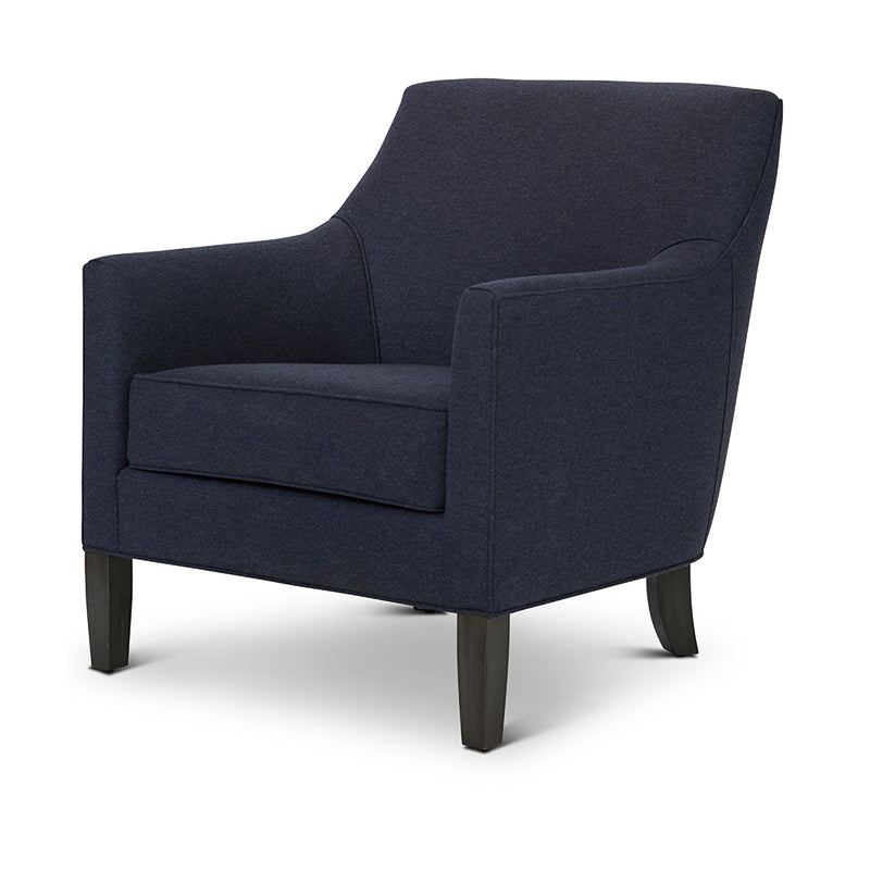 Lucia Chair : Navy Wool - JAMES By Jimmy DeLaurentis 