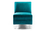 Rosella Chair : Peacock Velvet - JAMES By Jimmy DeLaurentis 